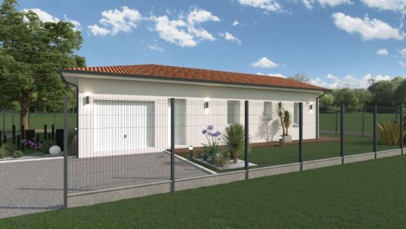 Maison neuve de 90m² hab + un garage à SARBAZAN