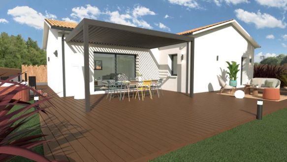 MAISON 5 PIECES A LANDIRAS 33720 SUR UN TERRAIN DE 680M2