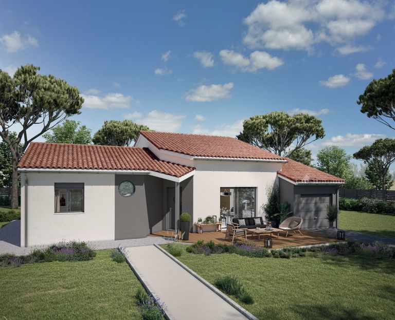 Maison 110M2 modèle contemporain sur un terrain de 420M2 à Mérignac proche des commodités