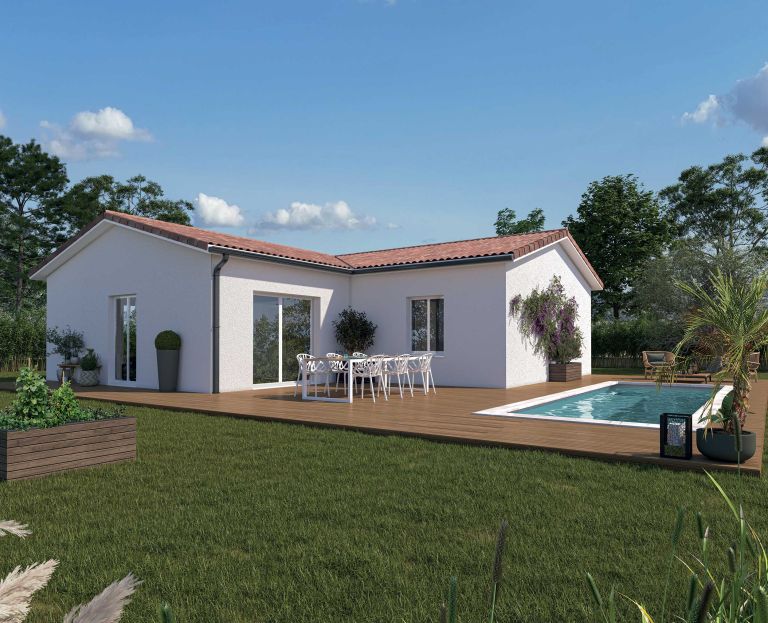 Maison neuve avec terrain LEON 40550