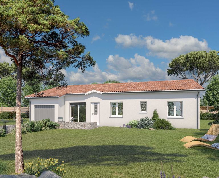 Terrain à bâtir à Cestas de 870m² avec maison de 95m² avec garage