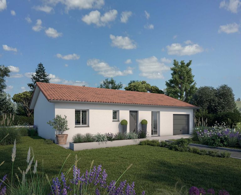 Terrain de 700 m² + maison de 85 m² + garage de 15 m² sur la commune du Pian-sur-Garonne